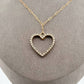 Love Love Tennis - Women's Diamonds Galore Heart Necklace