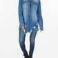 American Bazi - Chic Distressed Denim Jacket