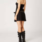 Cotton Candy - Strapless Pleated Dress