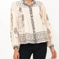 Oliphant - Mandarin Pintuck Blouse