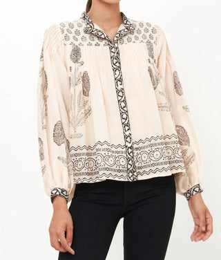 Oliphant - Mandarin Pintuck Blouse