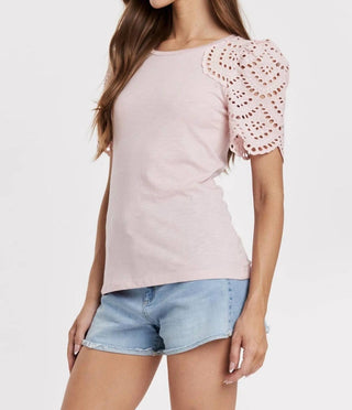 Another Love - Shea Eyelet Sleeve Top