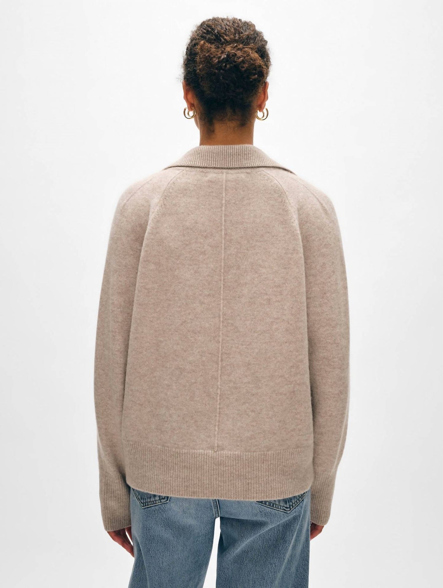 White + Warren - Cashmere Easy Polo Sweater
