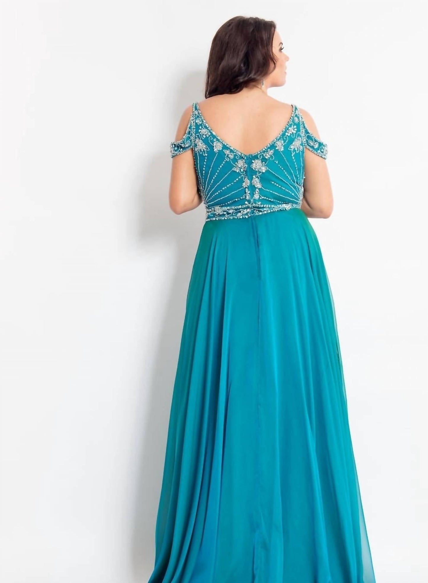 Rachel Allan - Beaded Chiffon Prom Dress