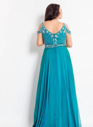 Rachel Allan - Beaded Chiffon Prom Dress