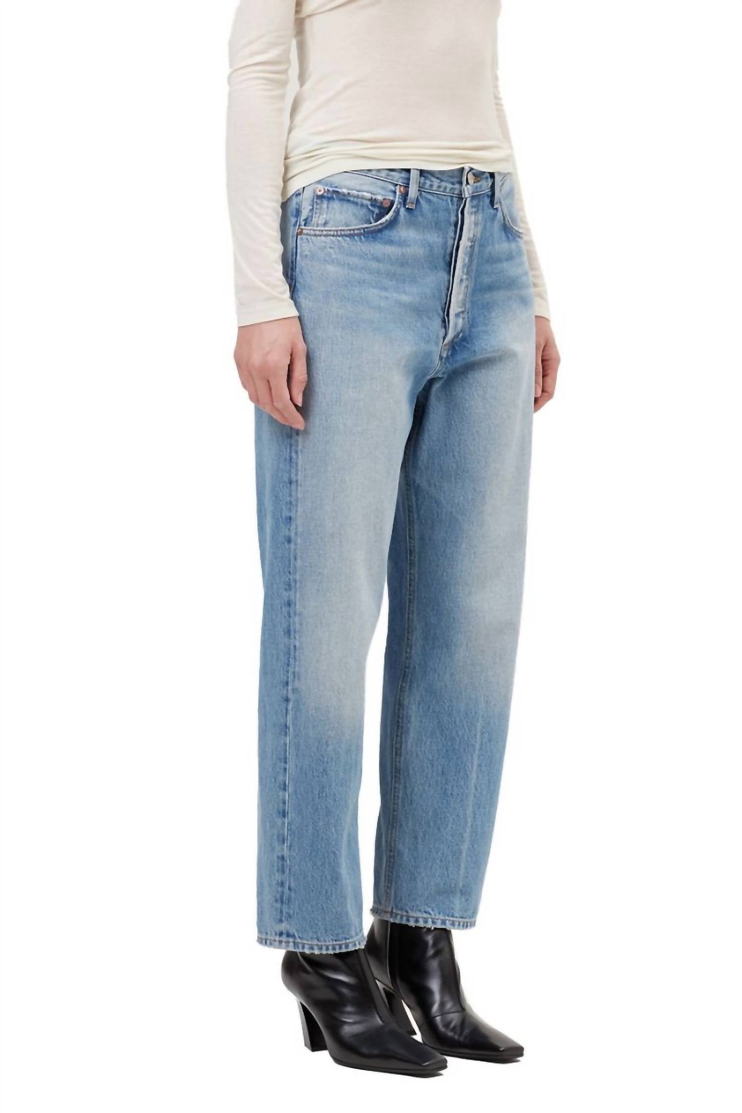 Agolde - Crop Loose Straight Jeans