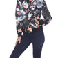 White Mark - Floral Bomber Jacket