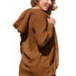 Double Take - Full Size Teddy Hooded Jacket with Pockets