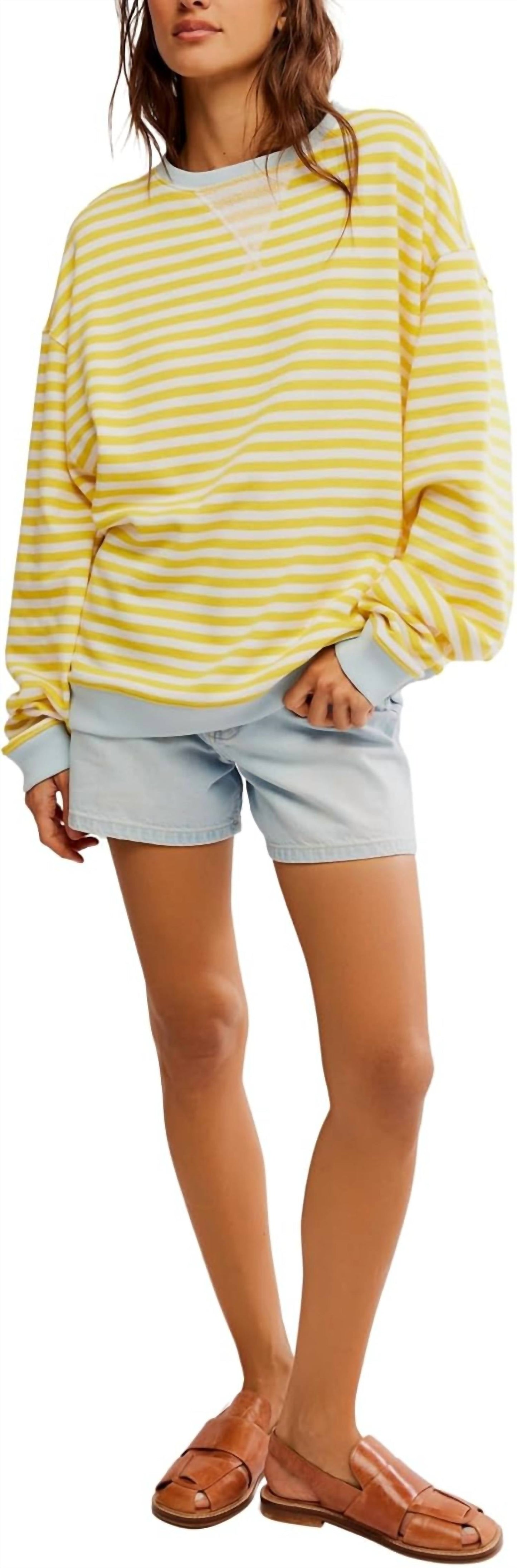 Free People - Classic Striped Crew Top