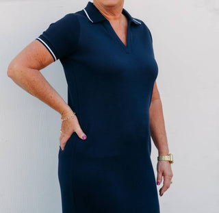 Spanx - Airessentials Pique Polo Midi Dress