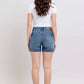 Judy Blue - Mid Rise Tummy Control Mid Length Denim Short