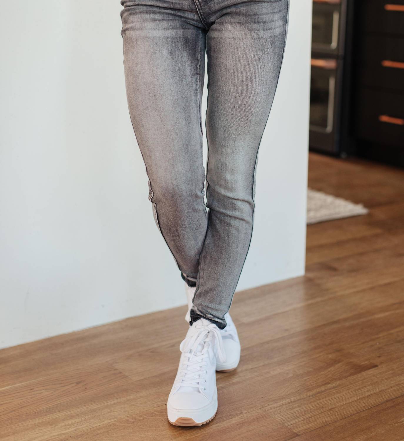 Judy Blue - Women's High Waist Tummy Control Release Hem Skinny Jeans