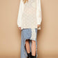 Pol - Round Neck Long Sleeve Crochet Patches Top