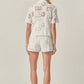 English Factory - Ibiza Embroidered Button Down Shirt