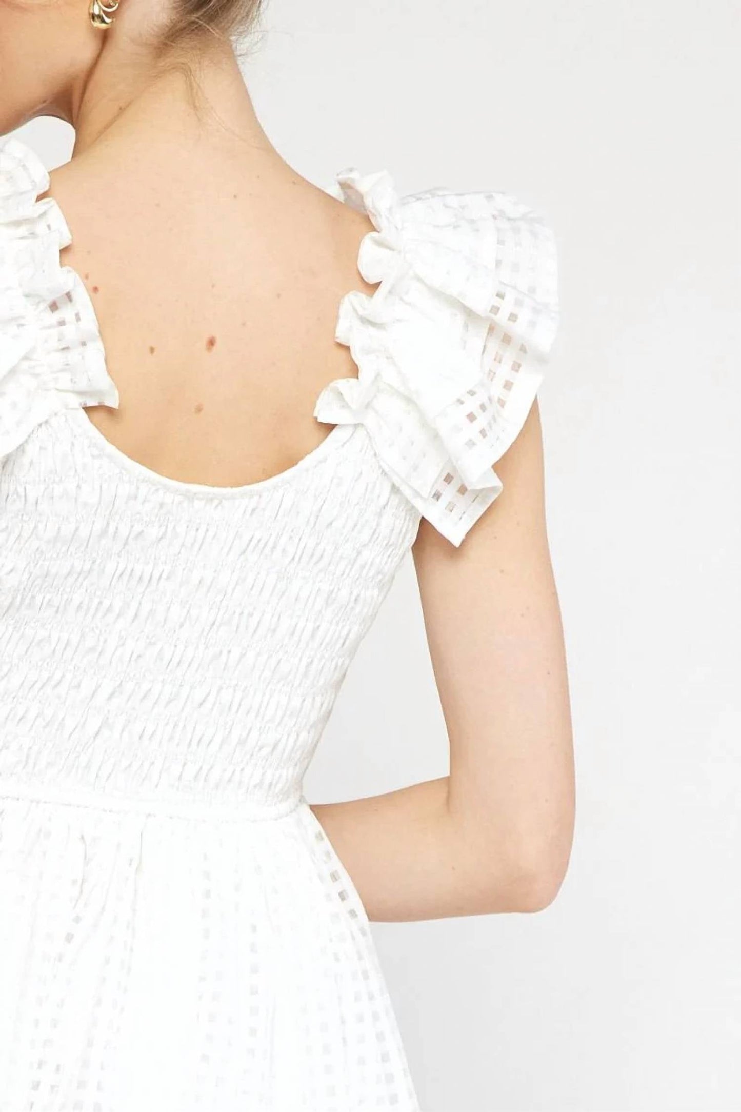 Entro - Shadow Grid Midi Dress