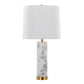 Marabella 26" Contemporary Marble Table Lamp Set of 2