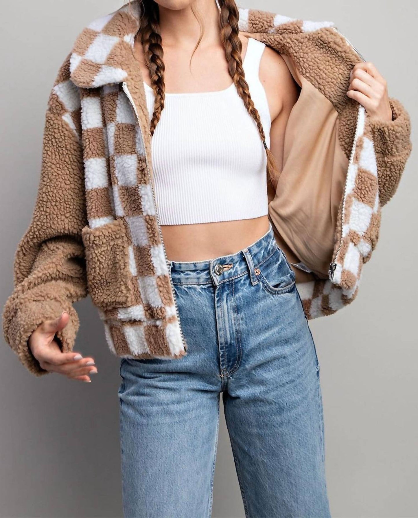 Bibi - Calli Checkered Jacket