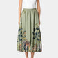 Ciebon - Andrey Printed Bubble Midi Skirt