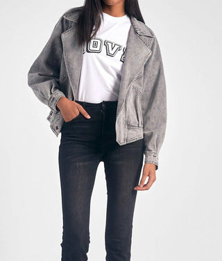 Elan - Moto Denim Jacket