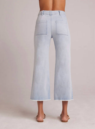 Bella Dahl - Sarah Frayed Hem Wide Leg Crop Jeans