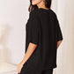 Basic Bae - Full Size Soft Rayon Half Sleeve Top And Shorts Set