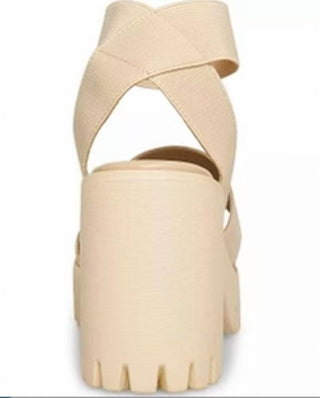 Steve Madden - Women's Elastic Lug Sole Ankle Strap Sandal