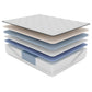 Diamond Hughes King Size Latex Hybrid Mattress with Luxurious Euro-Top and Zoned Coil Support
