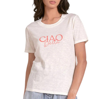 Elan - Ciao Bella Scoop Neck Tee Shirt