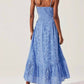 Astr - Yamila Eyelet Corset Midi Dress