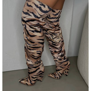 Sotd Footwear - Women's Tiger Knee High Boots