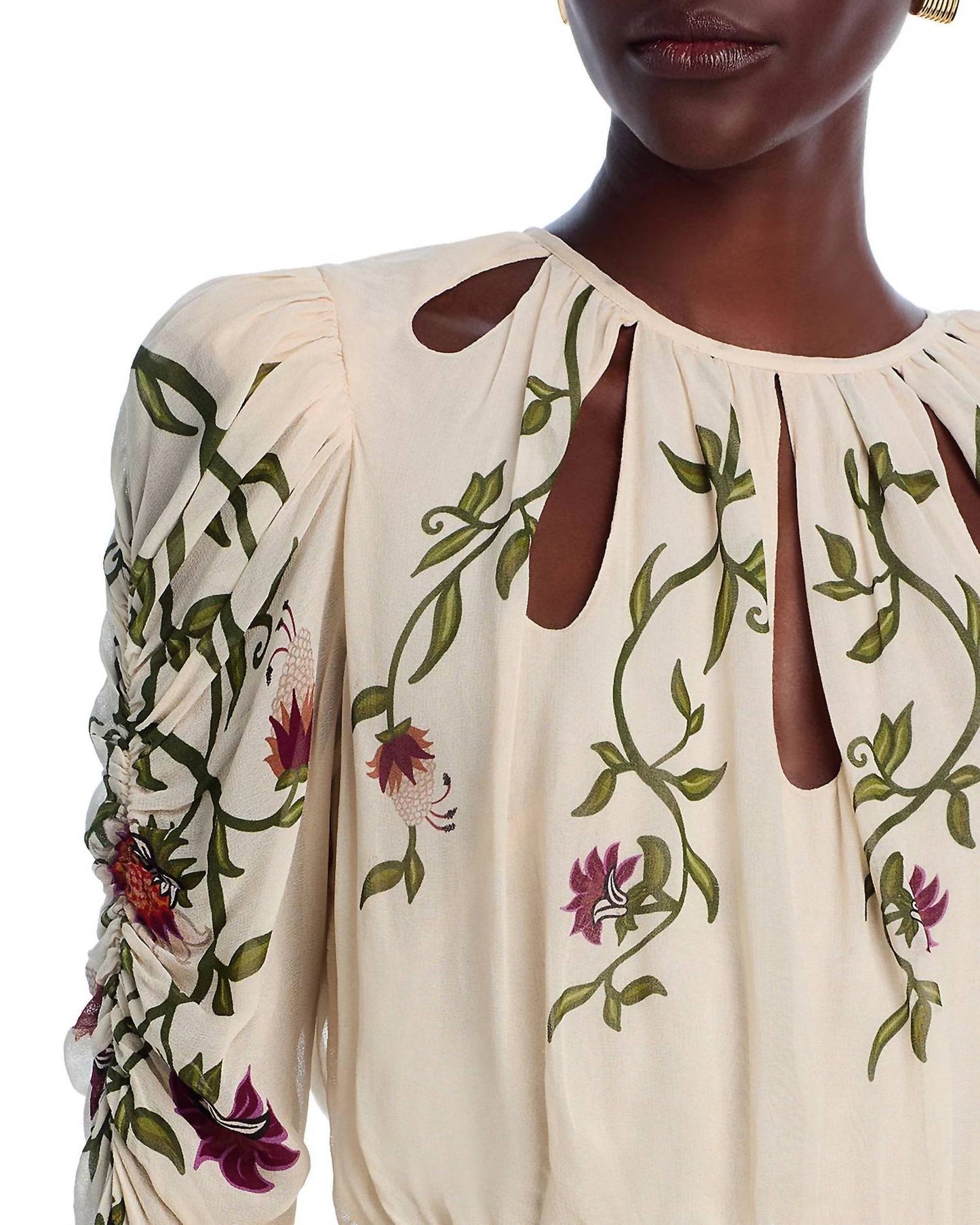 Farm Rio - Romantic Long Sleeve Maxi Dress