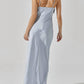 Astr - Satin Bow Midi Dress