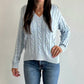 J. Society - V-neck Cotton Sweater