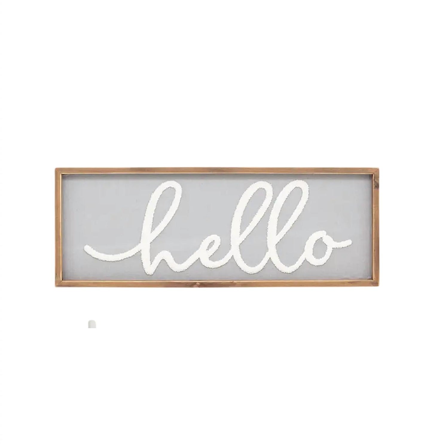 Paris Loft - Hello Wood Framed Wall Hanging Sign