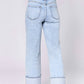 Dear John Denim - Holly High Rise Cuffed Straight Jean