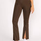 Cream Yoga - Cropped Flare Yoga Pants