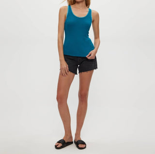 Michael Stars - Miley Supima Rib Lace Tank Top