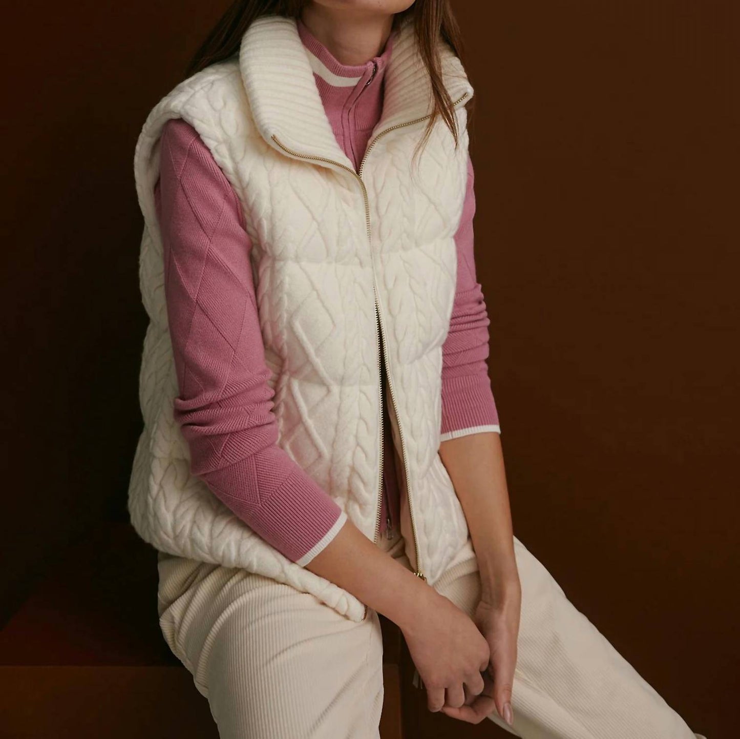 Varley - Irina Cable Knit Gilet