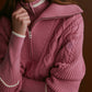 Varley - Didi Relaxed Cable Half-zip Knit Sweatshirt