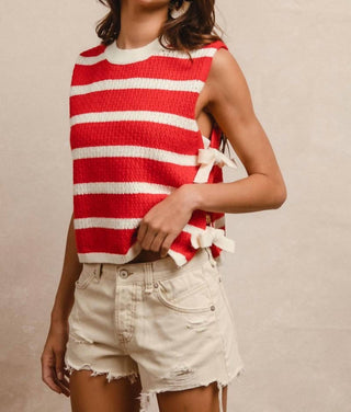 Bibi - Sandie Striped Side Tied Vest