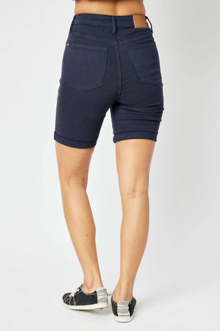 Judy Blue - High Waist Garment Dyed Bermuda Shorts