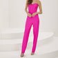 Christina Wu - Stretch Jumpsuit with Detachable Skirt