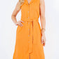 Paparazzi - Linen Blend Sleeveless Shirt Dress
