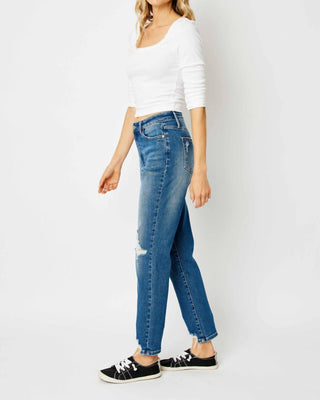 Judy Blue - High Waist Coin Pocket Boyfriend Jeans