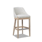 Newport 30.5" Coastal Curved Back Upholstered Barstool