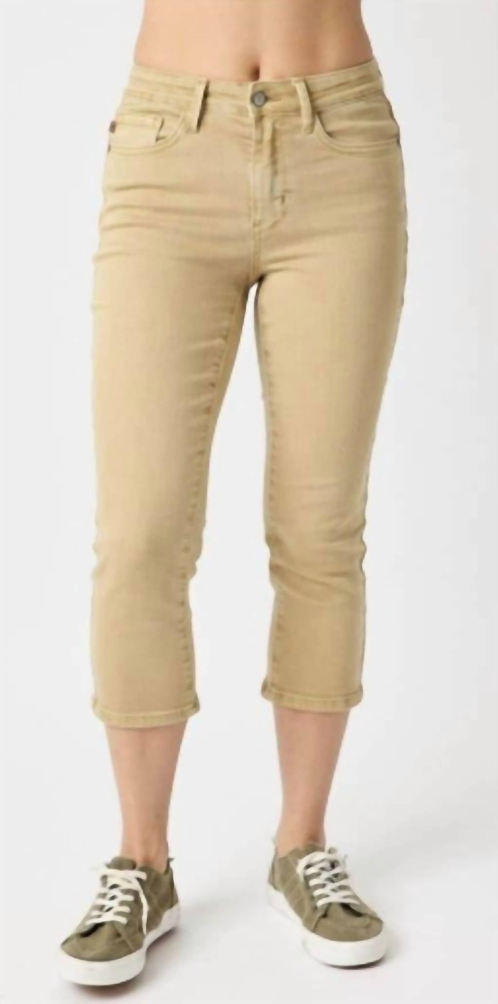 Judy Blue - So Casual Khaki Capris