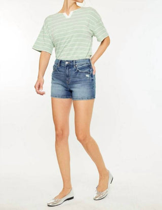 Kancan - High Rise Mom Shorts