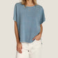 Dylan - Crew Neck Short Sleeve Caplet Top