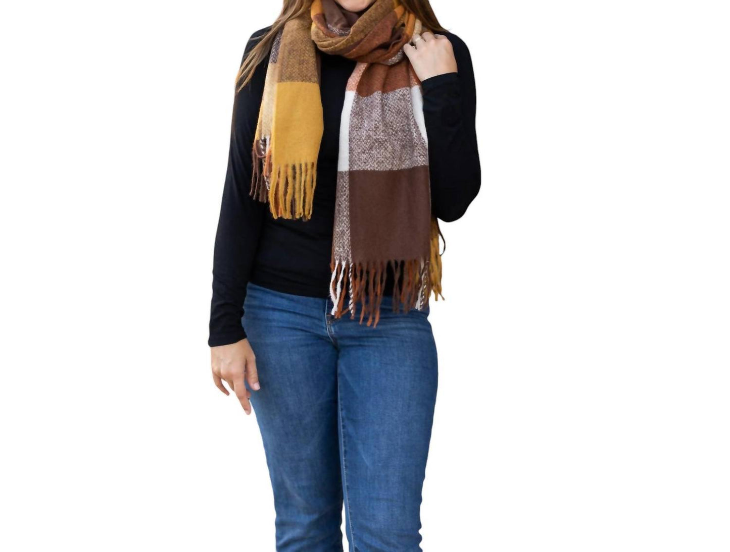 Julia Rose - Colorful Plaid Knit Scarf Collection