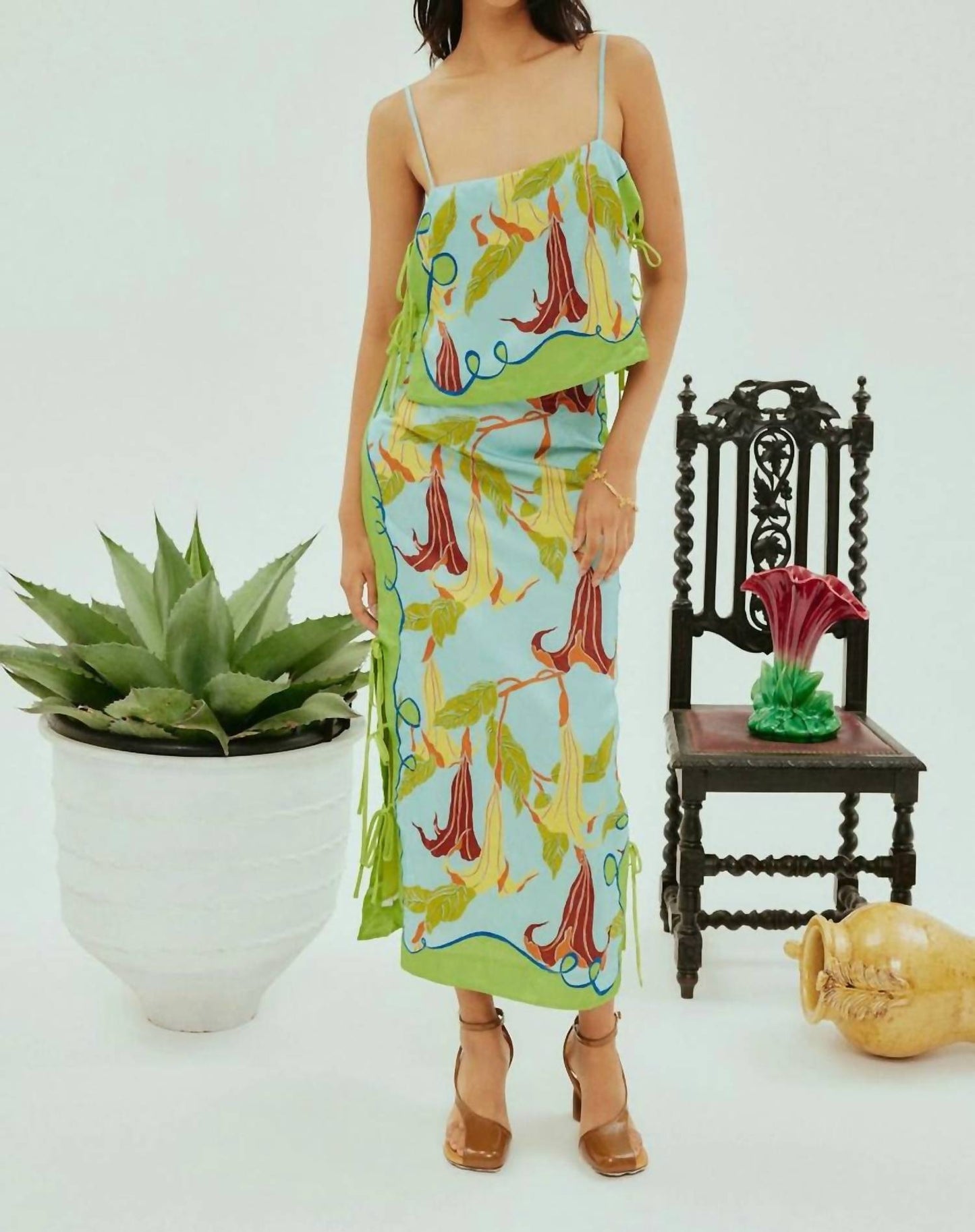 Alemais - Rafaela Tie Side Skirt